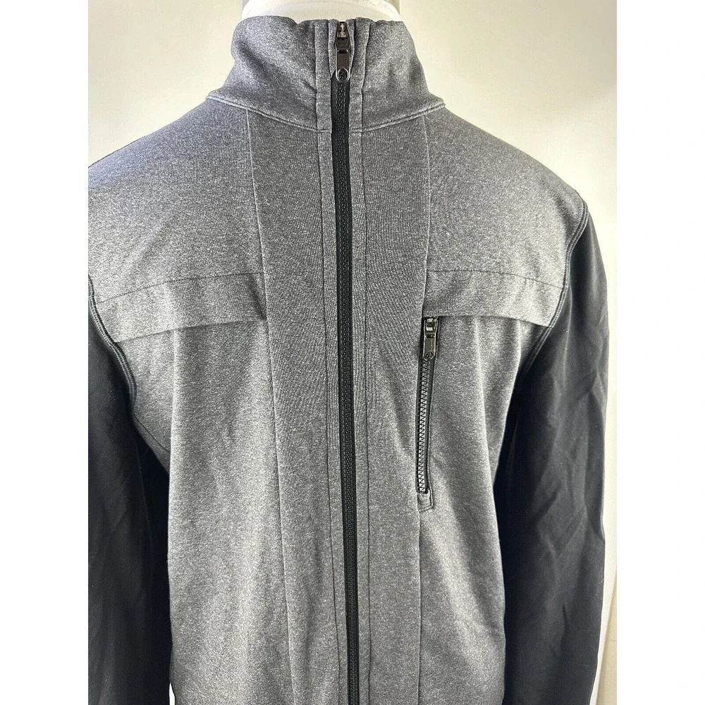 Lululemon Post Gravity Jacket Full Zip Heathered Black Gray Men's Size Large - Picture 7 of 16